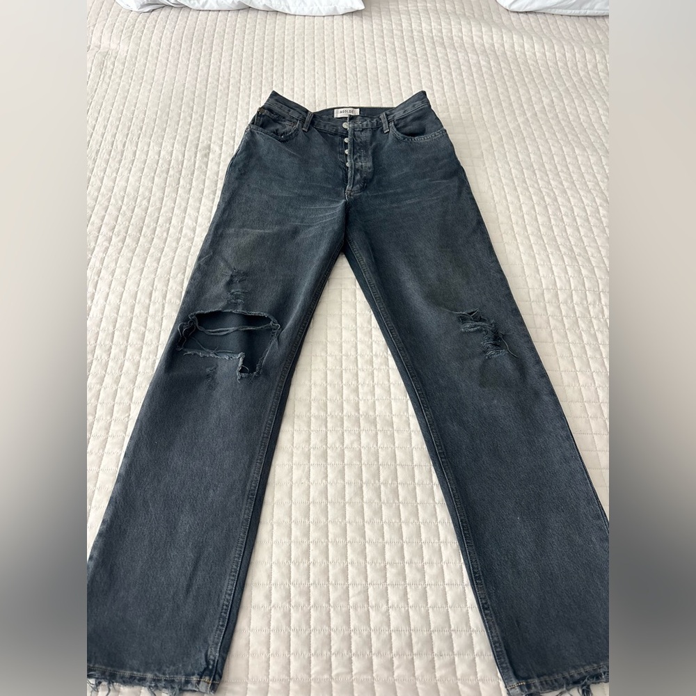 Agolde High Rise Dark 
Jeans